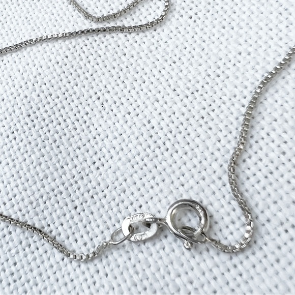 VINTAGE Southwestern Lapis & Sterling Silver Spirit Bear Pendant Necklace Unisex - Picture 5 of 8